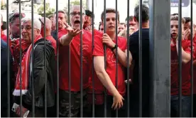  ?? Photograph: Matthias Hangst/Getty Images ?? Liverpool fans outside the Stade de France before last May’s Champions League final.