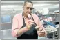  ?? ANDA CHU — STAFF PHOTOGRAPH­ER ?? Mohammed Aref Rawas shapes falafels at his food kiosk, Old Damascus Fare, on the campus of UC Berkeley.