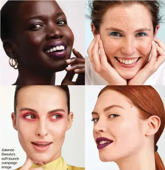  ??  ?? Zalando Beauty’s soft launch campaign image.