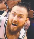  ?? Picture: AFP ?? IT’S ON: Aron Baynes.