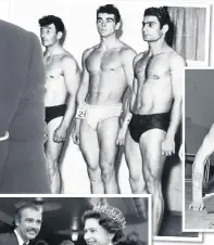  ?? ?? Sean, centre, took up bodybuildi­ng aged 18, won the Mr Scotland competitio­n and made a bid to be Mr Universe