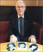  ?? ?? Eugene Reavey, with his brothers’ photos