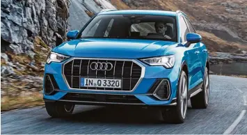  ?? Foto: Audi AG ?? Zeigt klare Kante: Der neue Audi Q3 startet im Herbst. Preise sind offiziell noch keine bekannt, aber unter 30 000 Euro im Einstieg wird der Premium SUV nicht mehr zu haben sein.