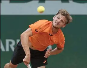  ??  ?? David Goffin a éliminé Paul-Henri Mathieu au premier tour de Roland-Garros.