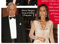  ??  ?? Mario Vargas Llosa e Isabel Preysler.