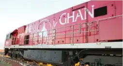  ?? DAVID BATEMAN ?? The Ghan Expedition train is parked for the evening near Coober Pedy.