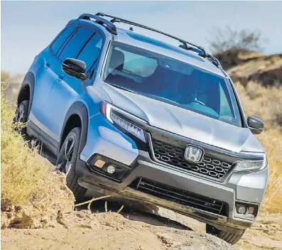  ??  ?? The new Honda Passport is smaller than the Pilot and perhaps even a bit more off-road capable.