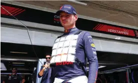  ?? Photograph: Mark Thompson/Getty Images ?? Max Verstappen’s refusal to give up his place to Sergio Pérez at the São Paulo Grand Prix risks alienating his Red Bull teammate.