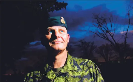  ?? JIMMY JEONG FOR THE TORONTO STAR ?? Brig.-Gen. David Fraser, seen here at the Edmonton Garrison in Alberta, is the Canadian general who will lead Allied forces in southern Afghanista­n next year.