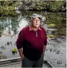  ?? BRADEN FASTIER/STUFF ?? Save Our Springs campaign coordinato­r Kevin Moran says Te Waikoropup­u¯ Springs should be at ‘‘the top of the list’’ in the Government’s freshwater policy changes.