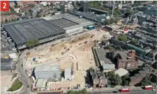  ??  ?? 2. An aerial view of the site clearance at
London Euston during August 2020. HS2 trains will serve the cleared space where a new station will be built. 2