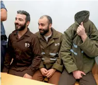  ?? AFP ?? french national romain franck (right) appears in court in the southern israeli city of Beer sheva on monday. —