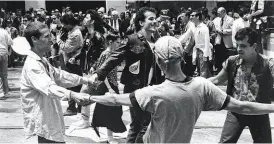  ?? UCSF AIDS HISTORY PROJECT ?? Activists at a Unity March during the Internatio­nal AIDS Conference in San Francisco.