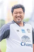  ?? ?? Thai U23 coach Worrawoot Srimaka.