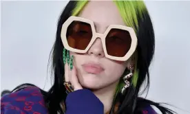  ??  ?? Billie Eilish is notoriousl­y protective about her body image. Photograph: Gregg DeGuire/ FilmMagic