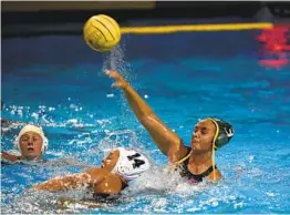  ?? DENIS POROY ?? Mar Vista’s Summer Chalmers (3), who sparked the Mariners with a goal just seconds into the game, shoots over Classical’s Lily Wolfe (14) in the semifinals.