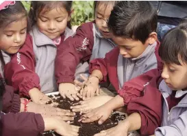  ?? ESPECIAL ?? Alumnos del jardín de niños “Enrique Peztalozzi”.