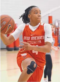  ?? JIM THOMPSON/JOURNAL ?? Freshman guard Jayla Everett is a candidate to start for the Lobos tonight in their season-opening exhibition game.