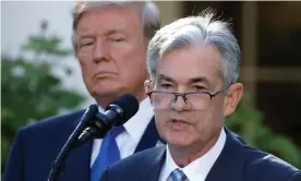  ??  ?? The highly unusual move comes as the Fed chairman, Jerome Powell, has been facing intense criticism from Donald Trump. Photograph: Carlos Barría/Reuters