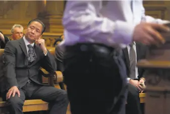  ?? Paul Chinn / The Chronicle ?? Public Defender Jeff Adachi is a vocal advocate for the rights of unauthoriz­ed immigrants, but his office has been criticized for its tactics that make immigratio­n status an issue in cases.