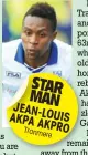  ??  ?? STAR MAN JEAN-LOUIS AKPA
AKPRO Tranme
re