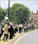  ?? Picture: Alex Dunn ?? Black Lives Matter protesters in Tenterden