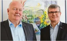  ?? Foto: jsto ?? Die neue Geschäftsl­eitung der Konrad Kleiner GmbH: Olav Mages (links) und Bernd Michael Brunck.