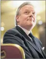  ?? CP PHOTO ?? Bank of Canada Governor Stephen Poloz listens to remarks after addressing the Canadian Club of Toronto, on Thursday.