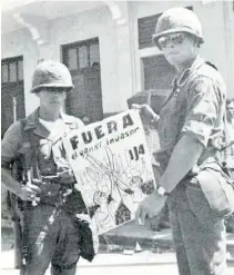  ?? FUENTE EXTERNA ?? Marines norteameri­canos, abril de 1965.
