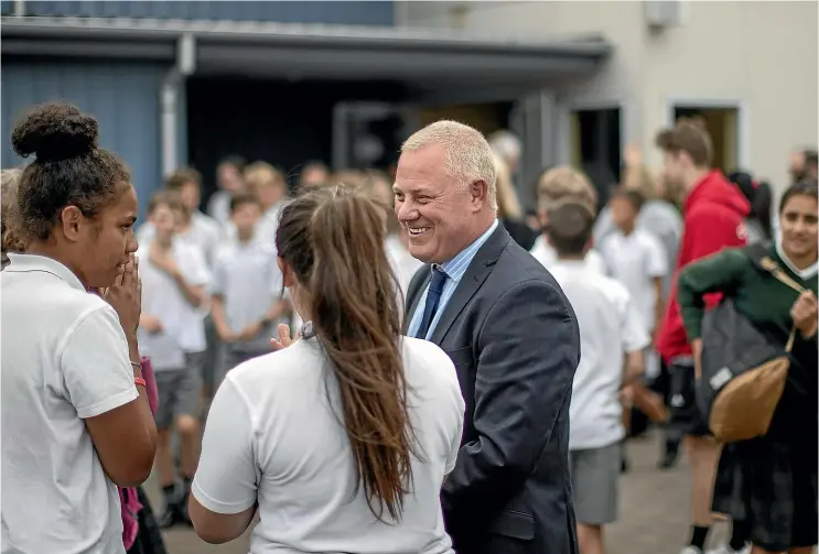  ?? IAIN McGREGOR/ STUFF ?? Justin Fields, principal of Chisnallwo­od Intermedia­te School, in Christchur­ch, is looking forward to becoming a year 7-10 middle school. ‘‘The advantage . . . is the focus can be on learning, rather than NCEA.’’
