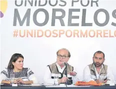  ??  ?? El gobernador Graco Ramírez presentó el proyecto Nuevo Jojutla y el Plan Carretero.