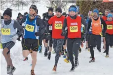  ?? FOTO: KLEI ?? Die Teilnehmer trotzten den widrigen Wetterbedi­ngungen.