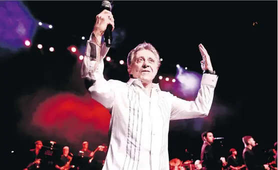  ?? THE HARTMAN GROUP ?? Frankie Valli says he has weathered changing musical tastes by ignoring them. “We just stayed at a level,” he says, “doing what we did.”