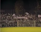  ?? MARINONI ?? La curva occupata dai tifosi del Crema