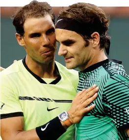  ??  ?? Staying power: greats Nadal and Federer are not going away