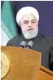  ??  ?? Hassan Rouhani