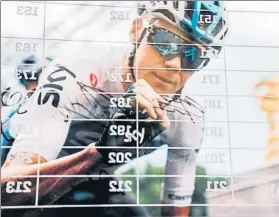  ?? FOTO: TEAM SKY ?? Chris Froome quiere dejar su firma bien presente en el Giro de Italia de este año