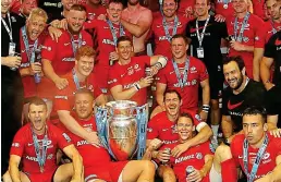  ?? GETTY IMAGES ?? Happier times: Sarries winning the Premiershi­p final