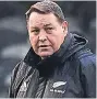  ??  ?? HAPPY New Zealand head coach Steve Hansen