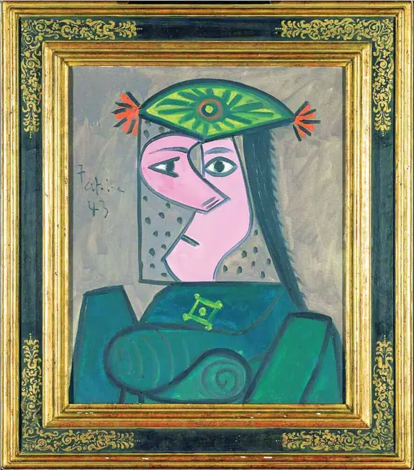  ?? MUSEO DEL PRADO ?? «Buste de femme 43», el óleo pintado por Pablo Picasso y que ahora llega al Prado