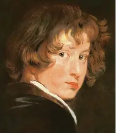  ??  ?? Anthonis van Dyck im Selbstbild­nis als etwa 16-Jähriger und seine Ansicht der „Susanna und die beiden Alten“.