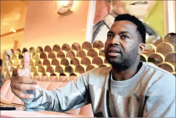  ?? PICTURE: NOKUTHULA MBATHA ?? ROLE MODEL: Bafana Bafana and Kaizer Chiefs goal keeper Itumeleng Khune talks about his football career.