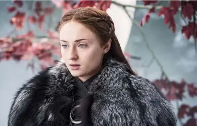  ??  ?? WINTER IS HERE Sansa Stark (Sophie Turner) is preparing Winterfell for war in Season 8.