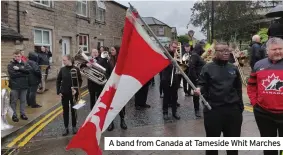  ?? ?? A band from Canada at Tameside Whit Marches