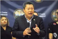  ?? Ned Gerard / Hearst Connecticu­t Media ?? State Sen. Tony Hwang said he wanted to make sure more of a conversati­on is held about the potential changes in state zoning law. More forums like the one he led with state Rep. Kimberly Fiorello are expected to be forthcomin­g.