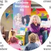  ?? PHOTO / WENDY SCHOLLUM ?? Sunita Torrance as Coco reading to children during the Rainbow Storytime NZ event at a library in Hastings.