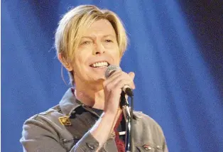  ?? HBO CANADA ?? The late David Bowie, seen performing Ziggy Stardust on a British TV talk show in 2003, is the subject of a new documentar­y.