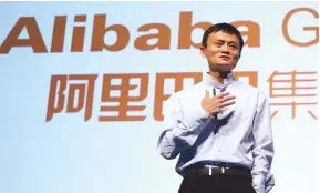  ??  ?? above: Jack Ma, founder of China’s online retailing giant alibaba, which will launch a Black Friday-style wine sales day on 9 September