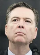  ?? — GETTY IMAGES ?? James Comey testified Monday during a hearing on Russian meddling in the 2016 United States election.