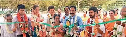  ??  ?? Opening the composting facility
in Kaluthavel­ai